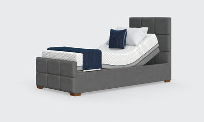 edel 3ft bed in anthracite with an opal headboard