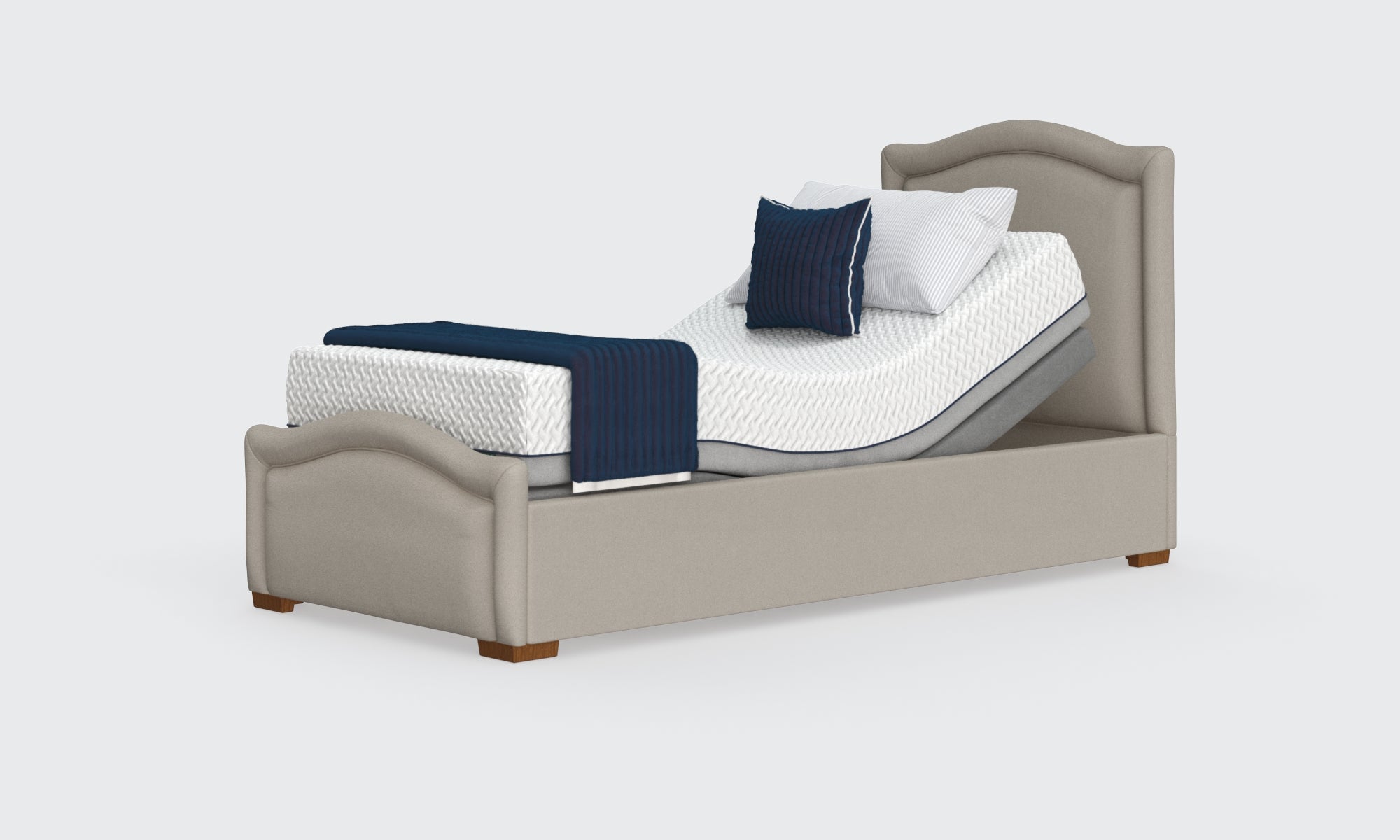 Adjustable bed king top headboard