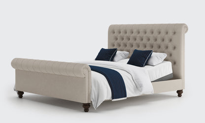 premium adjustable 6ft double bed in the linen fabric 