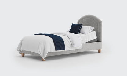 eden 3ft single bed and and mattress in the cedar velvet material