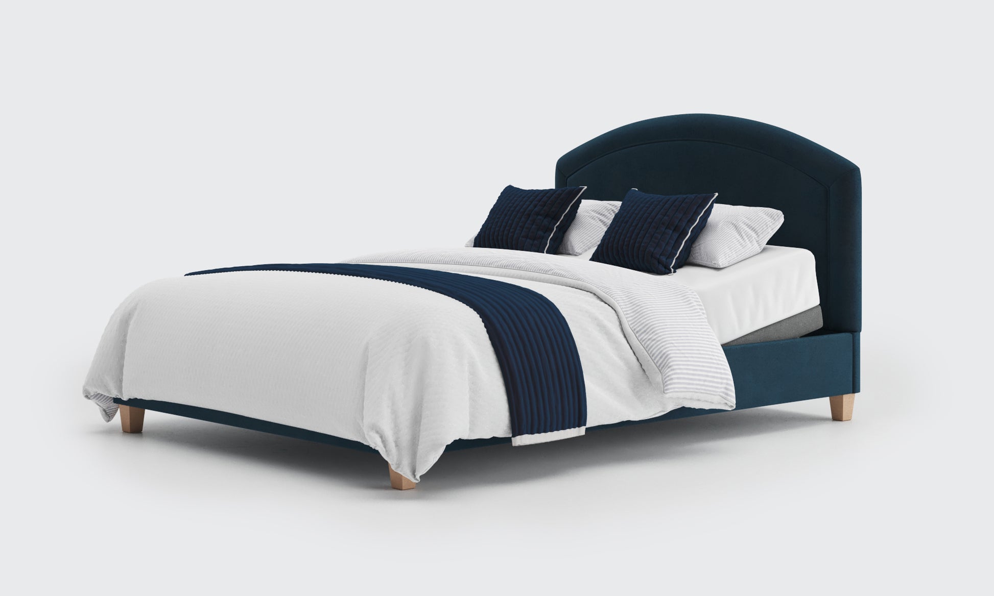 eden 5ft double bed and mattress in the royal velvet material