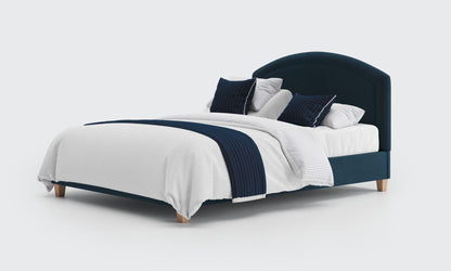 eden 5ft king dual bed and mattress in the royal velvet material 