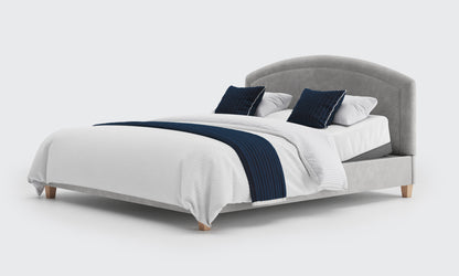 eden 6ft double bed and mattress in the cedar velvet material
