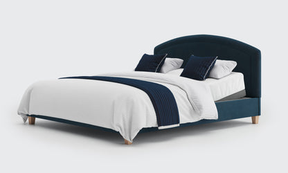 eden 6ft double bed and mattress in the royal velvet material