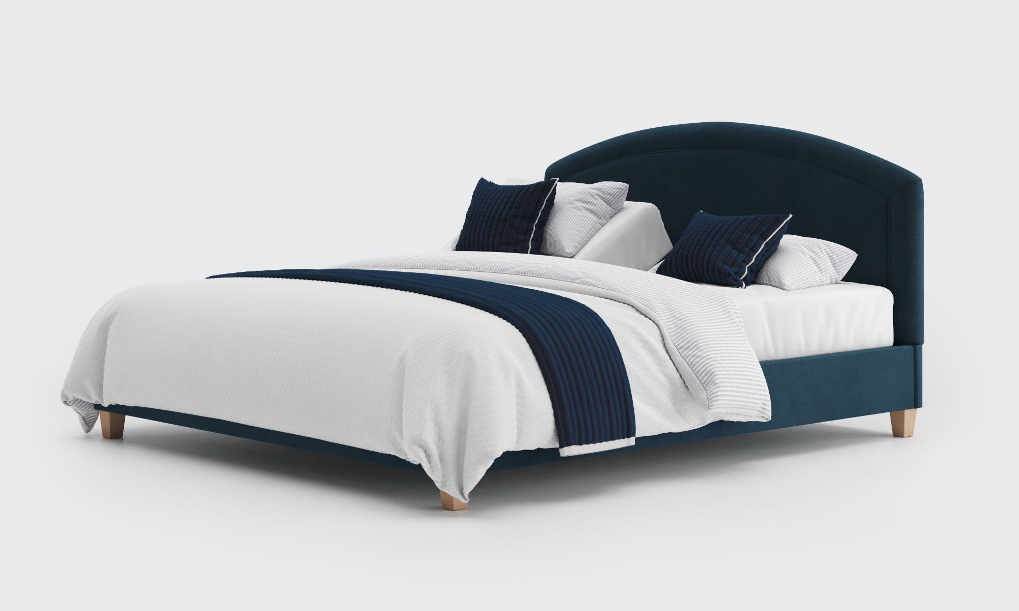 Eden grey outlet velvet bed