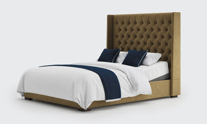 Premium adjustable 5ft double bed in the biscuit velvet material 