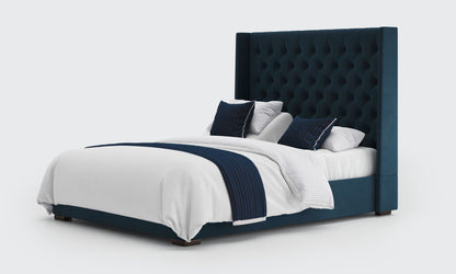 kensington 5ft king dual bed and mattress in the royal velvet material