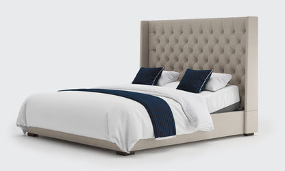Premium adjustable 6ft double bed in the linen material