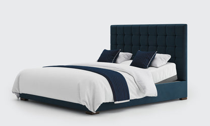 stratton 6ft double bed and mattress in the royal velvet material