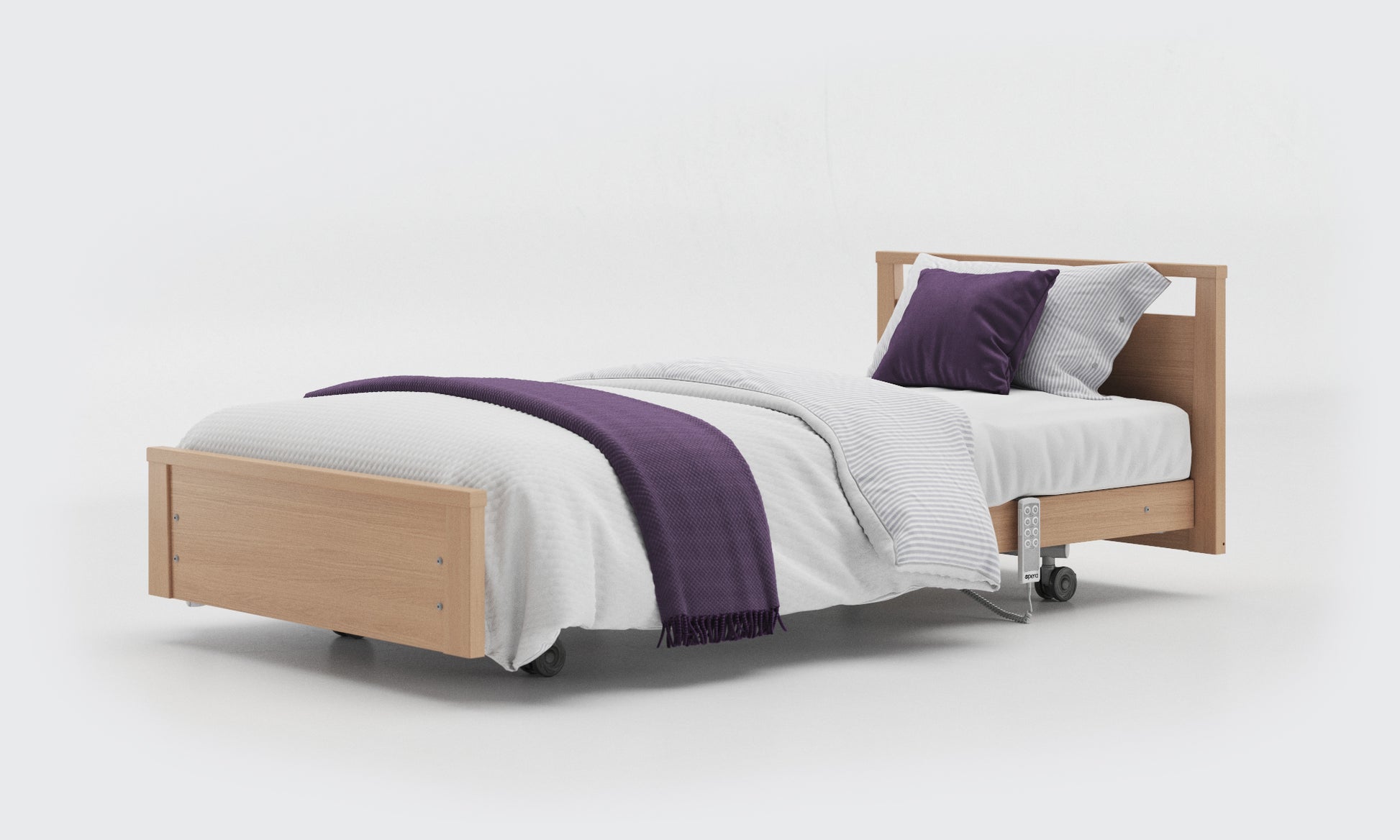 signature low footboard bed in 3ft in oak 