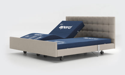 Signature Comfort Dual Profiling Bed With One Mattress in a Raised Position