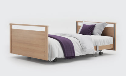 Oak Small Double Signature Profiling Bed With no Side Rails