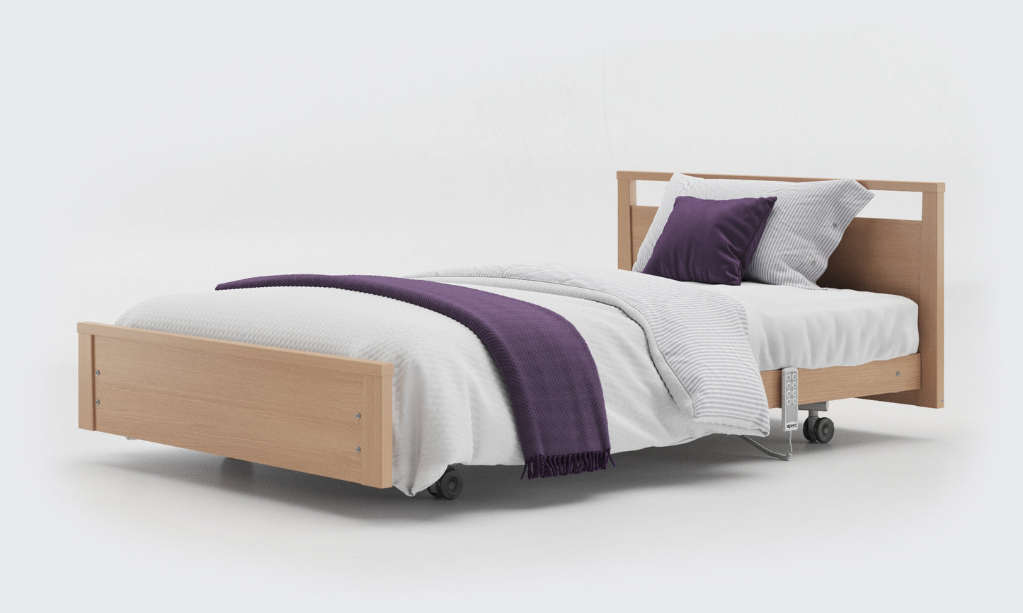 signature bed 4ft low footboard in oak 