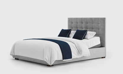 yorke 5ft double bed and mattress in the cedar velvet material